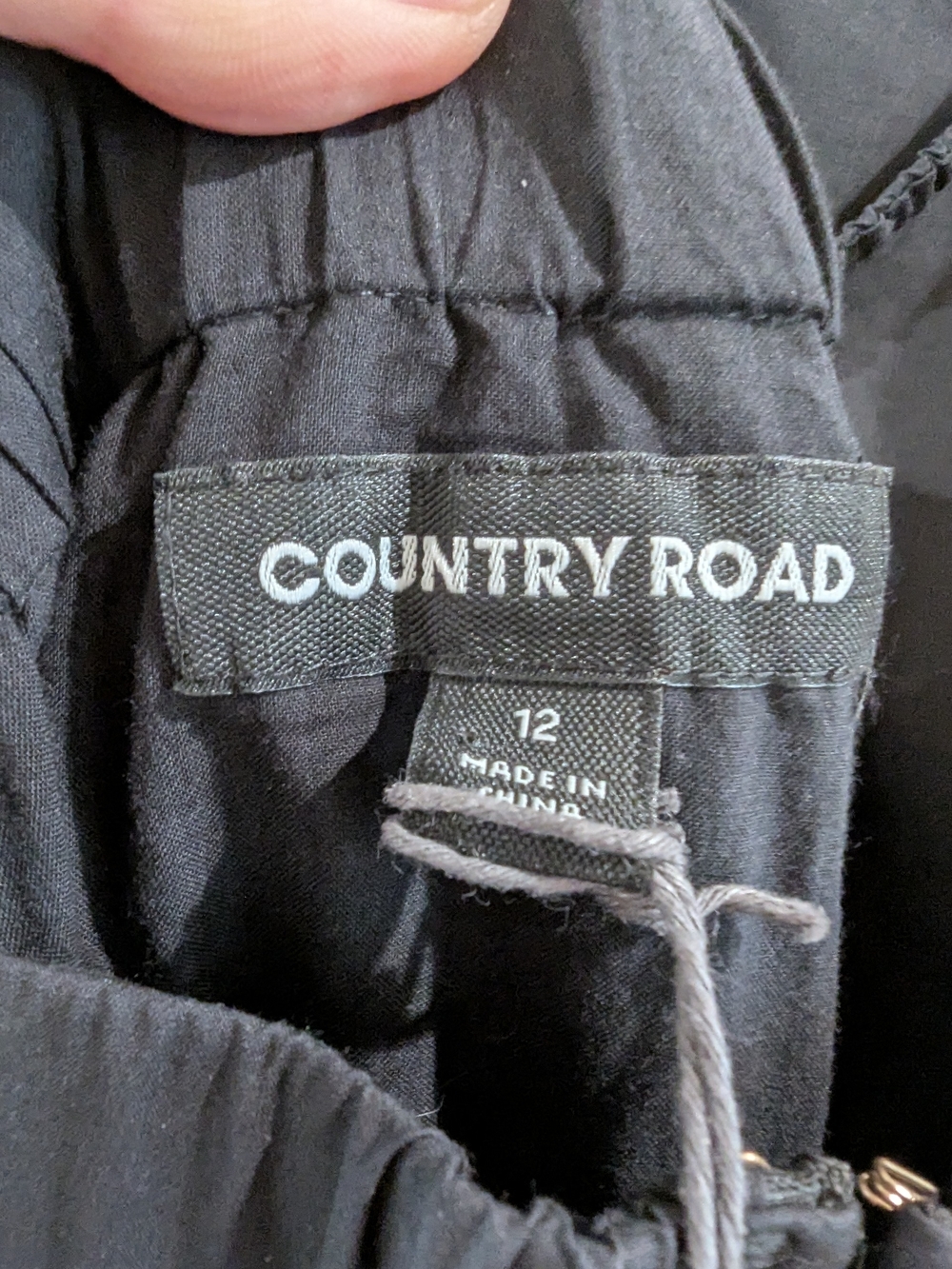 NWT Country Road Black Cotton Cutout Maxi Dress - Picture 11 of 12